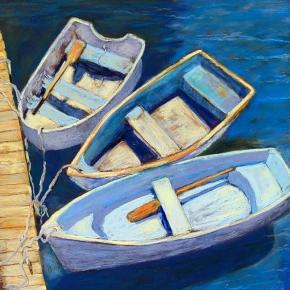 "Three Amigos" by Candace Vlcek. See this painting among her works at Miles Hospital January-Feb. 27. Courtesy of the artist