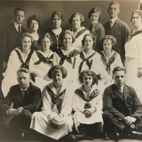Boothbay High graduating class of 1923. Courtesy of Boothbay Region Historical Society 