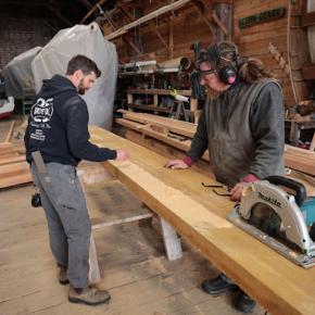 Workers at Sample's Shipyard. Courtesy photo