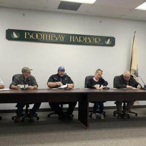 Boothbay Region Refuse Disposal District board members rethink decision to meet at Boothbay Harbor town hall. ISABELLE CURTIS/Boothbay Register