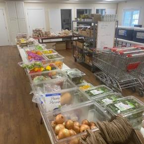 A selection of food items at the Boothbay Region Food Pantry in the Congregational Church of Boothbay Harbor. Courtesy photo