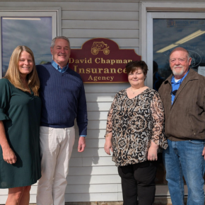 Katie Chilles and Robert Wheeler (owners) and from The David Chapman Agency, Sarah Worster (current owner)  and John Gallagher (former owner). Courtesy photo