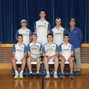The 2026 Boothbay Region High School boys tennis team.