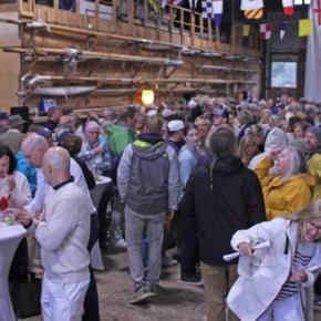 A huge crowd gathers for the 2026 Claw Down at Sample's Shipyard June 18. STEVE EDWARDS/Boothbay Register