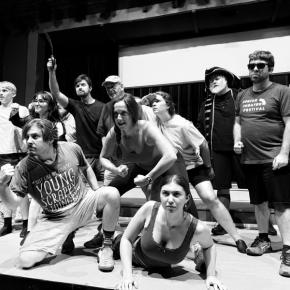 The pirates are ready to storm the stage! These swashbuckling sailors are bringing plenty of laughs, adventure, and mischief to Time Adrift, June 18-20 at Lincoln Theater. Courtesy of The Mirabiles
