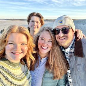 New CEO Megan Benvenuto and her family; Emma, Mark, Megan, and Eric. EMMA BENVENUTO/Boothbay Register