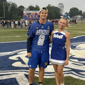 Yereance and Andreasen at game, photo courtesy of Katie Yereance