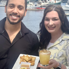 Chris and Karli of Peter Ott's on the water in Camden. Patrisha McLean photo