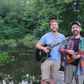 Nick Lanzer and Dylan Macintosh, featuring sea shanties and more, will entertain on Burnt Island on Sept. 12. Courtesy photo