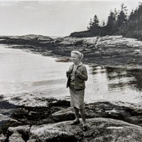 Helen Hayes on Pratt's Island during the filming of "A Sense Of Wonder" - 1967-68. Hayes narrated the documentary. Courtesy of SML