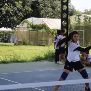 Jun and Pin playing in the Pickleball Stars Tournament. Courtesy of FTD