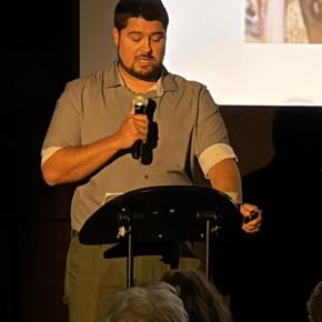 BHML finishes its summer series with a lecture from Tribal Ambassador Osihkiyol Crofton-Macdonald of the Houlton Band of Maliseets on the Watertown Treaty of 1776.  ISABELLE CURTIS/Boothbay Register