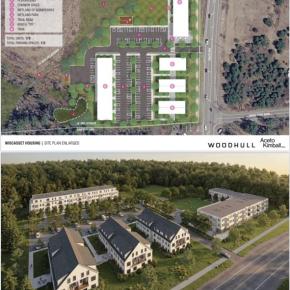Woodhull and AKLA's conceptual design for a development at 257 Bath Road, Wiscasset. Courtesy of Woodhull