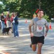 Below, Winthrop's Wes Danforth finishes first with a time of 39.05 in Maine’s Best Little 10K Road Race on Westport Island on August 19. 