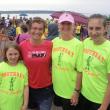 'Tri for a Cure' participant Sabrina Murphy with Lady Dribbler coach Lauren Brown and daughters Kylie and Page Brown after the event in Portland August 5.