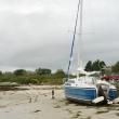 Beached boat at Hendricks Head Beach, Southport, on Wednesday, September 19. Courtesy of Fleet Davies, Southport