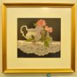 Bremen's Claire Hancock won best in show for her painting titled “Pink 'Knock-Out' Roses." BEN BULKELEY/Boothbay Register