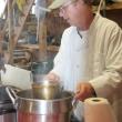 Craig Andrews, owner/operator of Andrews' Harborside Restaurant, gets ready for the Chowder and Chili Challenge.