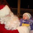 8 month old Pauline and Santa meet for the first time. LISA KRISTOFF/Boothbay Register