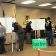 Boothbay Harbor voters fill in their ballots to cast their vote. KATRINA CLARK/Boothbay Register