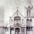 Our Lady Queen of Peace architect burned his files when he closed his Boston office in the 1950s. This portion of the blueprint for Our Lady Queen of Peace Catholic Church is a part of the archives at the church featured in the newly updated history on the All Saints Parish website. Courtesy of OLQP Archives  