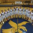 The 2012-2013 Lady Seahawks basketball team, from left, Meghan Oakes, Brooke Alley, Sara Durgan, Ashley Reed, Hannah Morley, Sarah Caron, Alex Clarke, Allison Crocker, Hannah Brewer, Nicole Rice, Morgan Crocker, Genevieve Taylor, Abby McLellan. Missing is Avae Traina. RYAN LEIGHTON/Boothbay Register