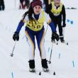 Junior Sophia Thayer cruises to the finish line in this photo from last season. Thayer, who has consistently been a top high school cross country runner for the state, is expected to lead the Seahawk girls Nordic team this season. Courtesy of Aquilino Alamo