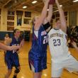 Allison Crocker battles Oak Hill's Brianna Hodgkins for a second half rebound. KEVIN BURNHAM/Boothbay Register
