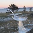 Pierce's Manta Ray ice carving, which won first place awards in Jackson, N.H. KAY STEPHENS/Pen Bay Pilot