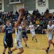 Abby McLellan gets the rebound and a quick put-back before Dirigo can react. RYAN LEIGHTON/Boothbay Register