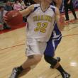 Anthony DiMauro gets a step on Madison's Derek LeBlanc on a drive to the hoop. KEVIN BURNHAM/Boothbay Register