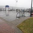 Whale Park off Commercial Street in Boothbay Harbor is the site of a proposed park bench to celebrate the life of Jim Taliana, who was known throughout town for his love for art and community service. A bicycle rack marks the spot where the stone bench is to be placed. Courtesy Barbara Eldred