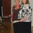  Ginny Bishop, left, receives the Character Development Award from presenter Anne Barker. RYAN LEIGHTON/Boothbay Register