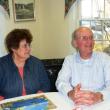 Louise and Mark Keegan discuss how enjoyable it was to see so many young people participating in the festival this year. KATRINA CLARK/Boothbay Register