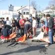 Suiting up for the Codfish Relay. KEVIN BURNHAM/Boothbay Register