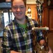 Boothbay native Christopher Holmes with the trophy he won as Mr. Maine March 24. Courtesy Miss Maine Scholarship Program