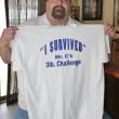 Chef Chris Gistis holds the T-shirt that every one of the entrants in the May 4 eating contest will receive. KEVIN BURNHAM/Boothbay Register