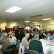 The downstairs dining room at the Congregational Church was jam packed. KATRINA CLARK/Boothbay Register