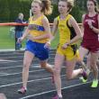 BRHS freshman Hannah Morley set a new school record (12 minutes, 41 seconds) in the 3200 meter race. Courtesy of Aquilino Alamo