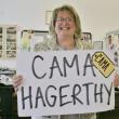 Cama Hagerthy holds the cue card used on “The Price Is Right” when she was called down to contestants row. KEVIN BURNHAM/Boothbay Register