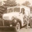 Cheeseboro's Dairy delivery truck with Jim Chesebro and Jerry Hyson, circa 1940. Courtesy of the Boothbay Region Historical Society