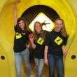 Angelique Perkins, left, will compete in the finals on the WPXT game show, “Kick Start Maine.” with the first showing of the episode airing Thursday, June 27 at 7:30 p.m. Classmates Anna Sirois (center) and Emma Rideout (right) participated in the semifinal round. Courtesy of Lauri Perkins