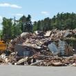 A 200-ton pile of demolition wood sits at the Boothbay Region Refuse Disposal District. The transfer station is having problems getting rid of its wood once it gets grounded up into woodchips. RYAN LEIGHTON/Boothbay Register