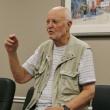 Jack Perkins describes living in relative isolation on an island off Bar Harbor. Perkins spoke to a crowd of approximately 45 people at the season's last Literary Luncheon, organized by the Boothbay Harbor Memorial Library. NICOLE LYONS/Boothbay Register