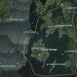 A kayak day trip that starts near Hodgdon Island and heads south towards Indiantown Island, and loops back under the Barter's Island bridge is 5.31 miles. Google Earth map