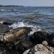 Hendricks Head Beach is a popular spot among tourists and locals alike. The beach, which is technically on private property has been used as a public space for a long time. With the adjoining property for sale, the beach's future is up in the air. BEN BULKELEY/Boothbay Register