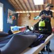 Boone, who weighs approximately 135 pounds, said he doubles his weight with all the gear he dives with. BEN BULKELEY/Boothbay Register