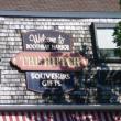 The sign over the Hutch, seen by people driving down Oak Street, proclaims, “Welcome to Boothbay Harbor.” KATRINA CLARK/Boothbay Register