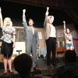 The Carousel Music Theater cast wraps up another great song during their opening night show of "Thank God, I'm A Country Boy" July 23. LISA KRISTOFF/Boothbay Register