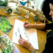Artist-in-residence Hillary Parker will share her inspiration and expertise in three workshops at Coastal Maine Botanical Gardens from July 16-19. Courtesy of Coastal Maine Botanical Gardens